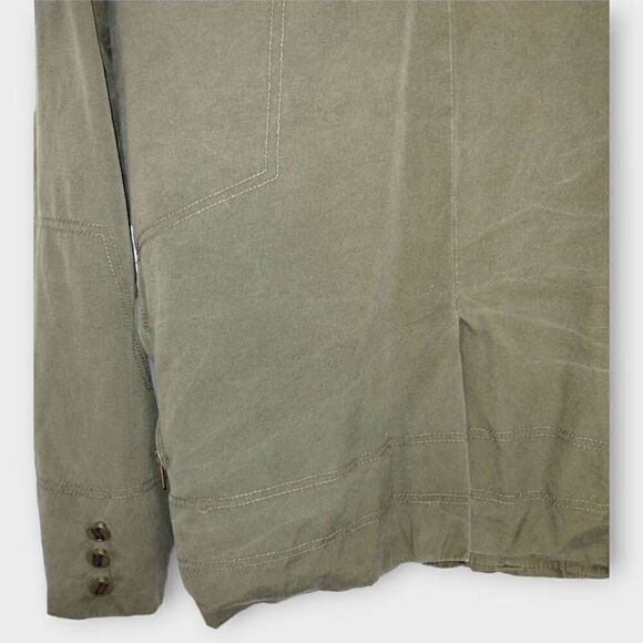 Jinx Blizzard Jacket Sz Small Entertainment Collared Utility Military Green - Picture 6 of 11